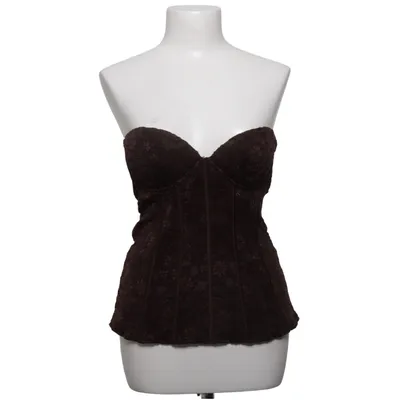 Corset (Brown) from Zara Elastane, Polyamide, Polyester