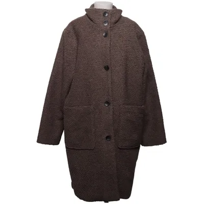 Manteau (Marron) de Saint Tropez Polyester, Laine