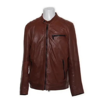 Leather jacket (Brown) from Freaky Nation Cotton, Leather, Polyester