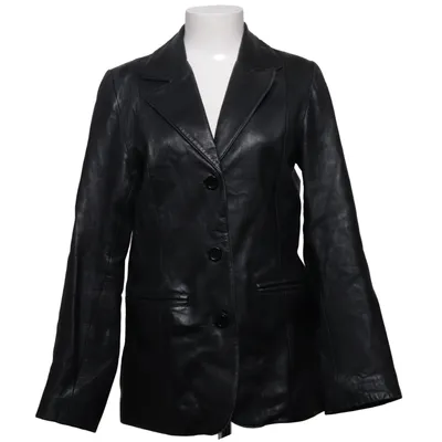 Leather blazer (Black) from Impulze Leather