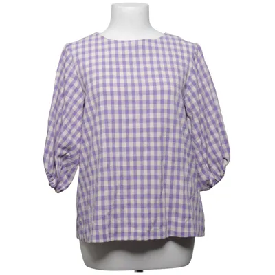 Bluse (Lilla, Hvid) fra Sora Elastan, Polyester, Viscose