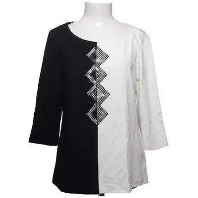 Top (Black, White) from Roccobarocco Elastane, Polyamide, Viscose