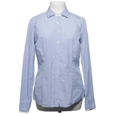 Shirt (Blue, White) from Stenströms Cotton