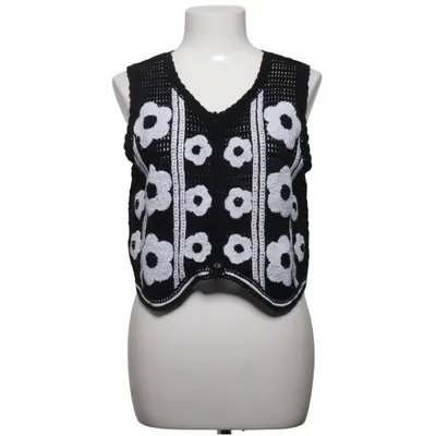 Gilet (Noir, Blanc) de Romwe Acrylique