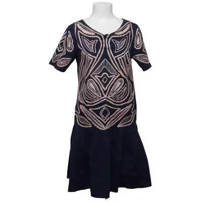 Robe (Bleu, Beige) de Almatrichi Coton, Élasthane