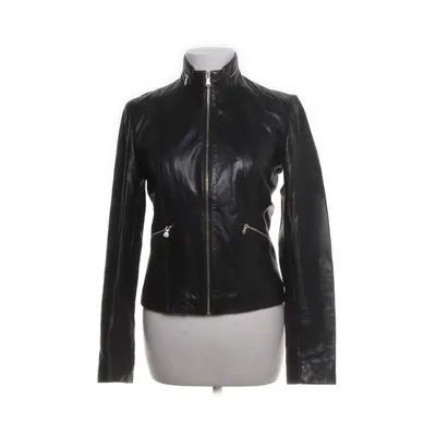 Leather jacket (Black) from Massimo Dutti Leather