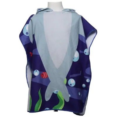 Bath cape (Blue, Multicolored) Polyester