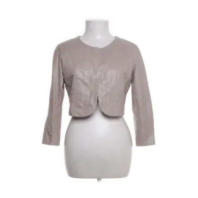 Läderjacka (Beige) från BZR by Bruuns Bazaar Skinn, Bomull, Polyester