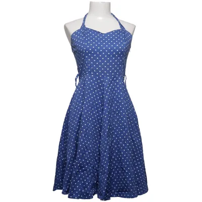 Jurk (Blauw, Wit) van Hearts & Roses Katoen, Elastaan