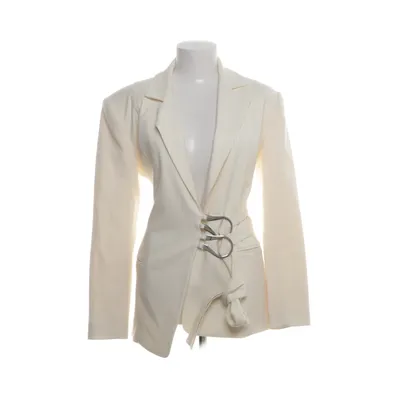 Blazer (Beige) fra Gestuz Elastan, Uld, Viscose, Genanvendt polyester