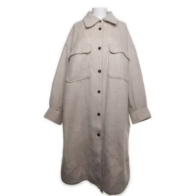 Coat (Beige) from H&M Polyester, Wool