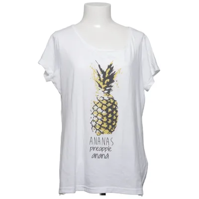 T-shirt (Hvid, Flerfarvet) fra BPC Bonprix Collection Bomuld, Polyester