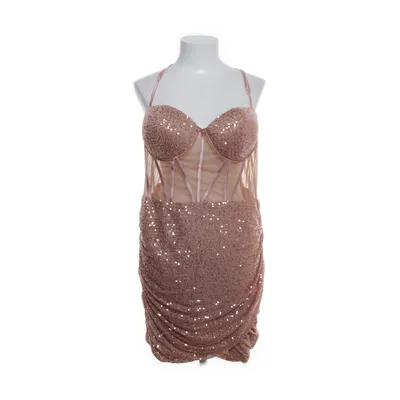 Cocktailjurk (Beige) van Fashion Nova Elastaan, Polyester