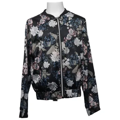 Bomberjacka (Svart, Flerfärgad) från Ü by KappAhl Elastan, Polyester