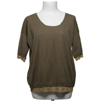 Top (Bruin, Goud) van Roberto Collina Katoen, Metallvezel, Viscose