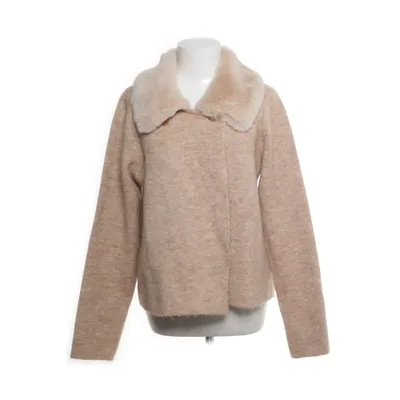 Cardigan (Brown) from Ellen Tracy Acrylic, Elastane, Polyester, Faux fur, Wool