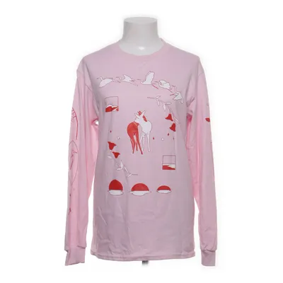 Långärmad t-shirt (Rosa, Röd) från Gildan Bomull