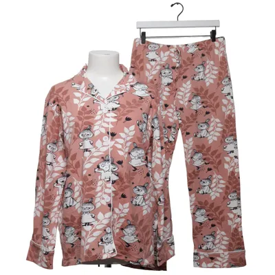 Pyjama (Roze, Wit, Zwart) van Moomin Katoen, Elastaan