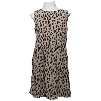Dress (Beige, Black) from Basic Needs Elastane, Recycled polyester