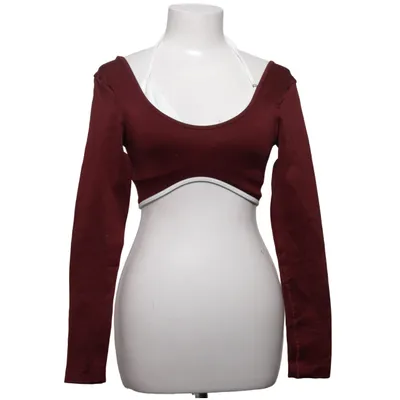 Crop Top (Rot, Weiß) von Teveo Elasthan, Polyamid, Polyester