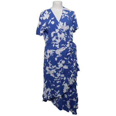 Robe portefeuille (Bleu, Blanc) de Denim Hunter Viscose
