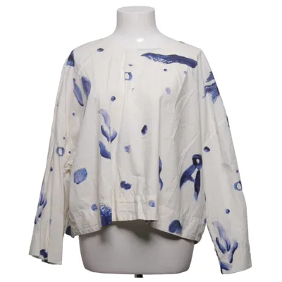 Blouse (White, Blue) from Armedangels Organic cotton