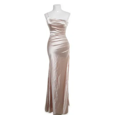 Aftonklänning (Guldfärgad) från Faeriesty Elastan, Polyester