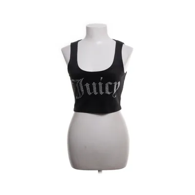 Crop top (Svart) från Juicy Couture Polyester, Elastan
