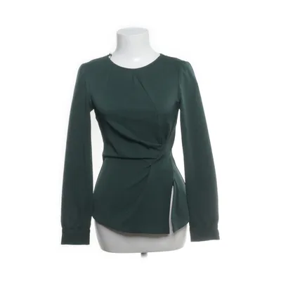 Blouse (Green) from Zara Basic Collection Elastane, Polyester