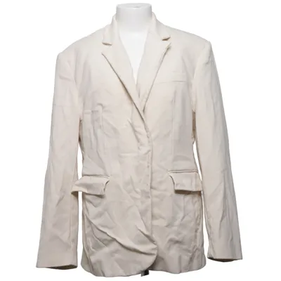 Blazer (White) from Mango Selection Elastane, Polyester, Viscose