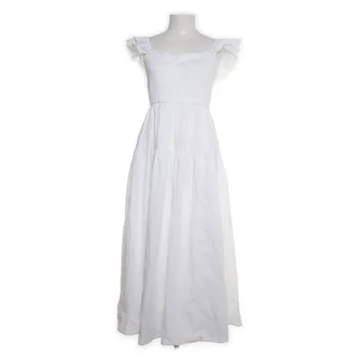Långklänning (Vit) från Abercrombie & Fitch Bomull, Polyester