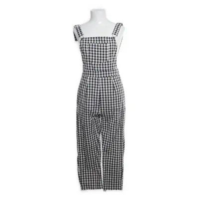 Latzhose (Schwarz, Weiß) von Shein Elasthan, Polyester