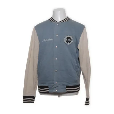 Veste universitaire (Bleu, Beige) de Topman Acrylique, Coton, Polyester