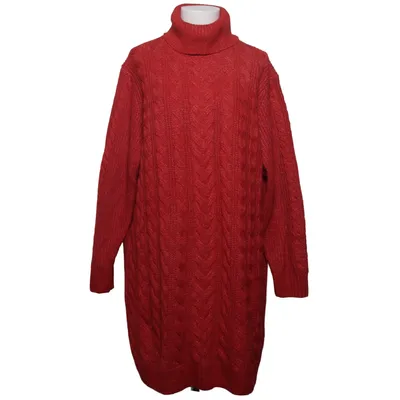 Poloklänning (Röd) från Women's Collection by Tchibo Akryl, Polyamid, Polyester, Ull