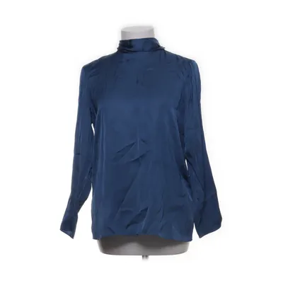 Strikblouse (Blauw) van Massimo Dutti Viscose