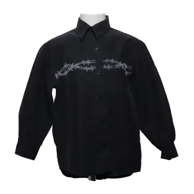 Skjorta (Grå) från Boys by KappAhl Polyester, Viskos