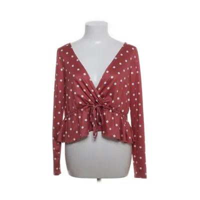 Bluse (Pink, Hvid) fra Gina Tricot Elastan, Polyester