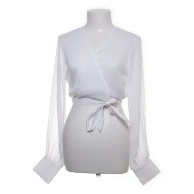 Wrap blouse (White) from NA-KD Polyester