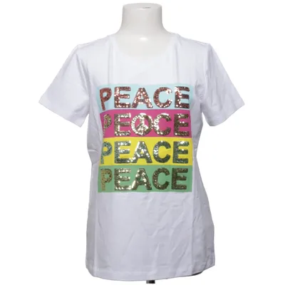 T-shirt (White, Multicolored) from Rick Cardona Cotton, Elastane