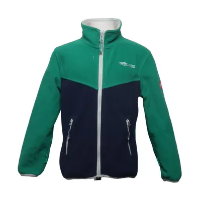 Fleece jas (Groen, Blauw, Meerkleurig) van Trollkids Polyester