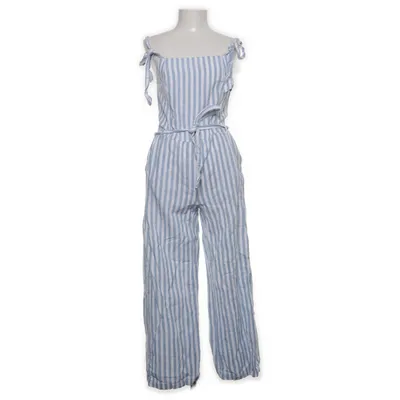 Byxdress (Blå, Vit) från Bonprix Bomull, Linne