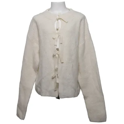 Cardigan (Hvid) fra Gina Tricot Akryl, Alpacauld, Elastan, Polyester