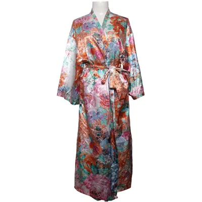 Robe de chambre (Blanc, Multicolore)
