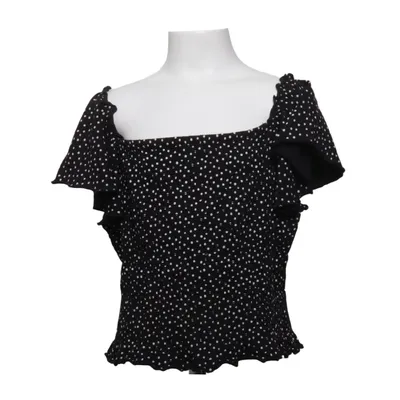 Crop top (Black, White) from KappAhl Cotton