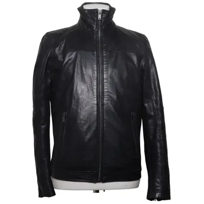 Veste en cuir (Noir) de Saki Cuir