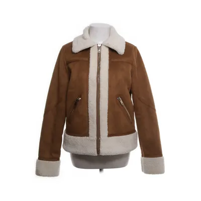 Shearlingjacka (Brun) från Warehouse Polyester, Pälsimitation