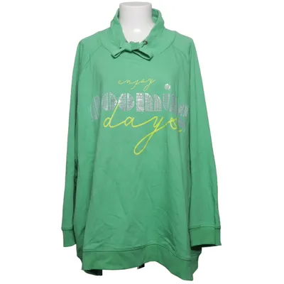 Collegetröja (Grön) från Ulla Popken Bomull, Polyester