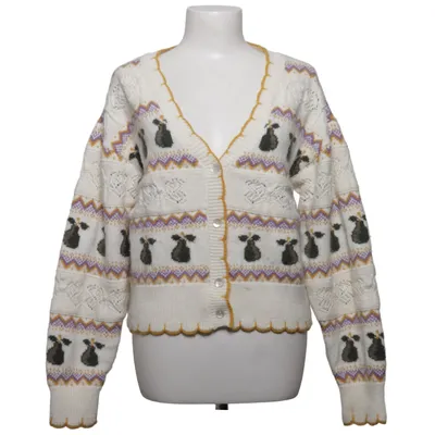 Cardigan (Wit, Meerkleurig) van Nümph Acryl, Polyamide, Gerecycled polyester, Wol