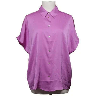 Kurzarmhemd (Lila) von Mango Polyester