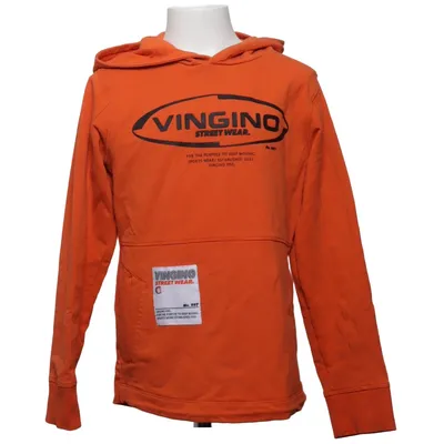 Sweat à capuche (Orange) de Vingino Coton, Élasthane